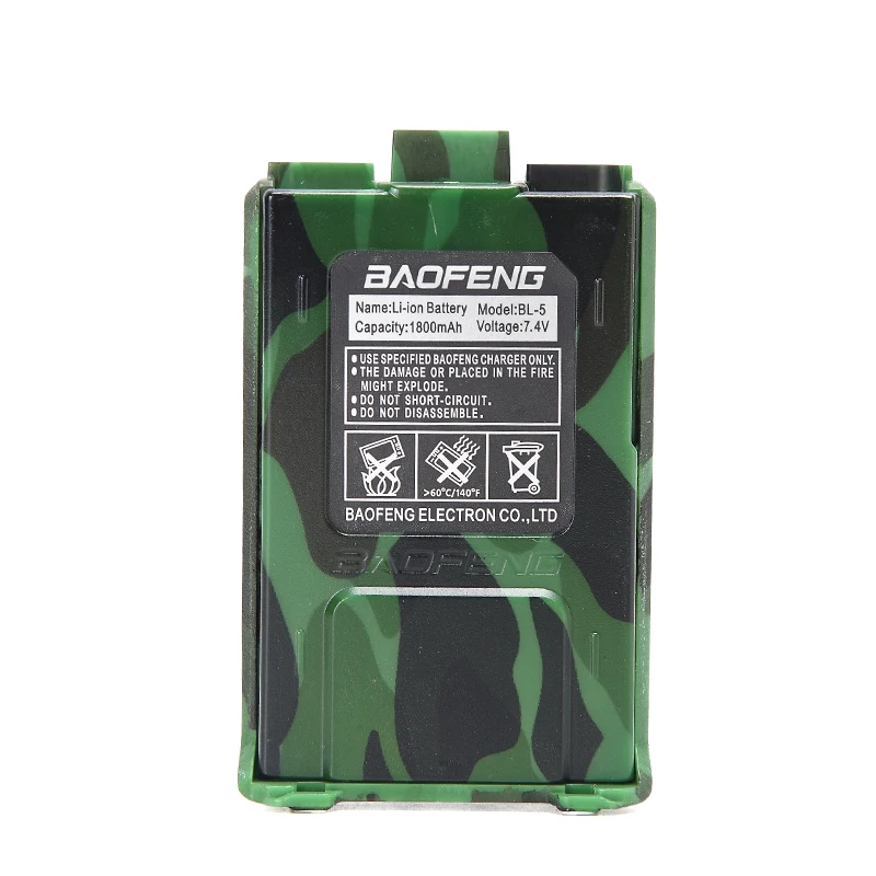 Оригинальный BAOFENG UV 5R BL 5 7 4 В 1800 мАч литий ионный аккумулятор для Baofeng Walkie Talkie 5RE