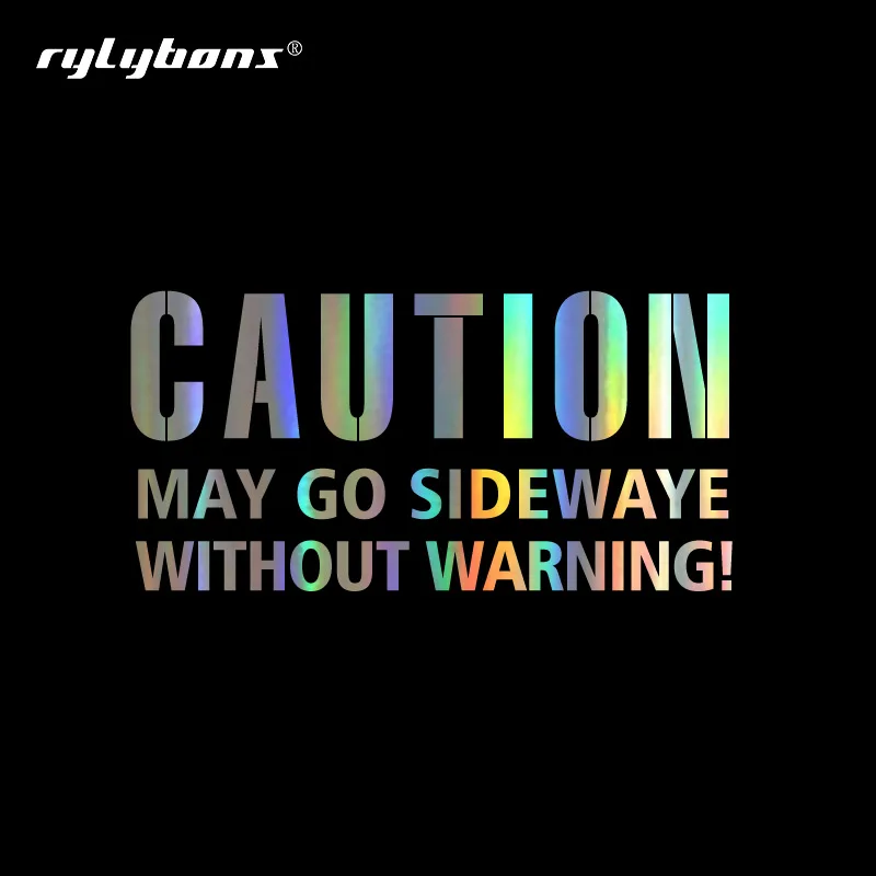 Rylybons Внимание мой идти в сторону без предупреждения виниловая наклейка