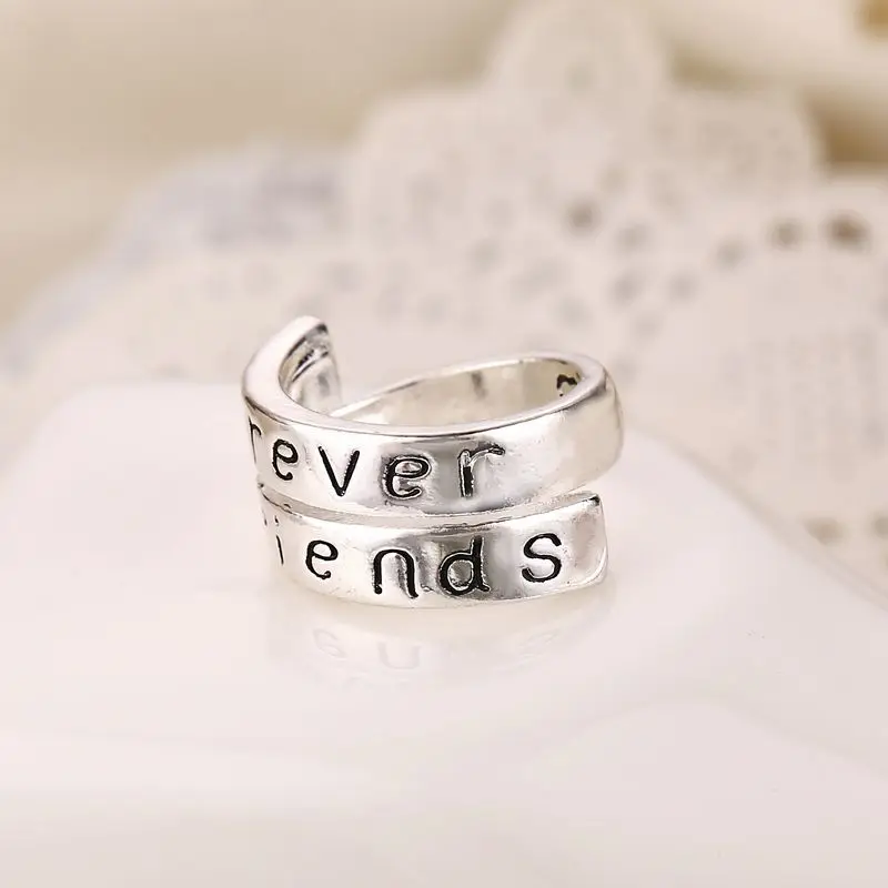 Модное ювелирное изделие с надписью forever friends and always sister ring best love ladybro кольца