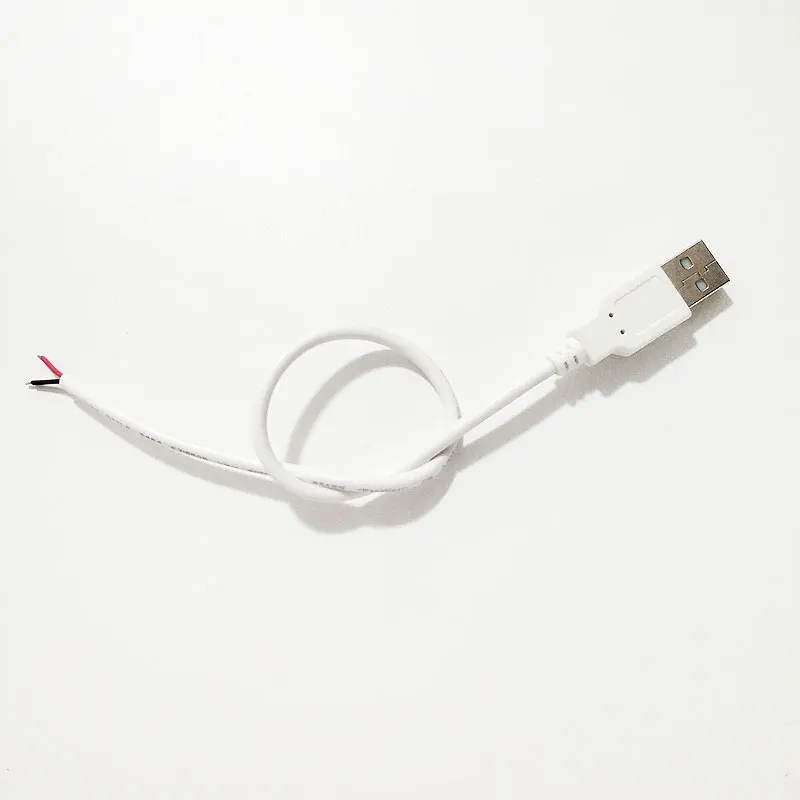 22AWG 30 см 50 см 1 м 2Pin провод USB разъем DIY USB Соединительный кабель для одного цвета 5050 3528 5730 гибкий светодиодный светильник