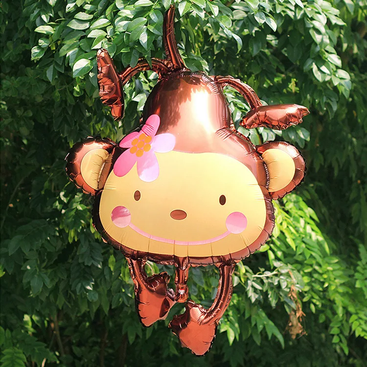 1 шт. воздушные шары из алюминиевой фольги в виде обезьяны | Дом и сад