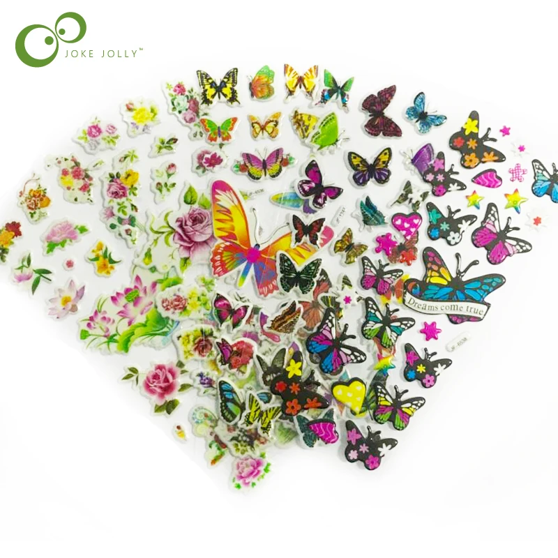 5 шт/Лот модные брендовые Детские игрушки из мультфильмов 3D наклейки дeтскиe для