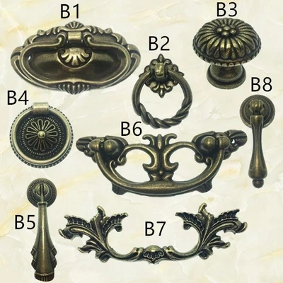 

UNILOCKS 10pcs Classical style Bronze Antique Style Cabinet Wardrobe Drawer Handle From CAINIAO