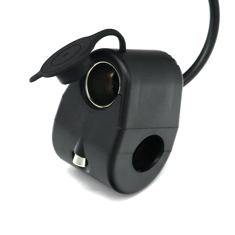 Мотоциклетная заглушка для руля 12 В розетка прикуривателя 7/8 &quot(22 мм) держатель