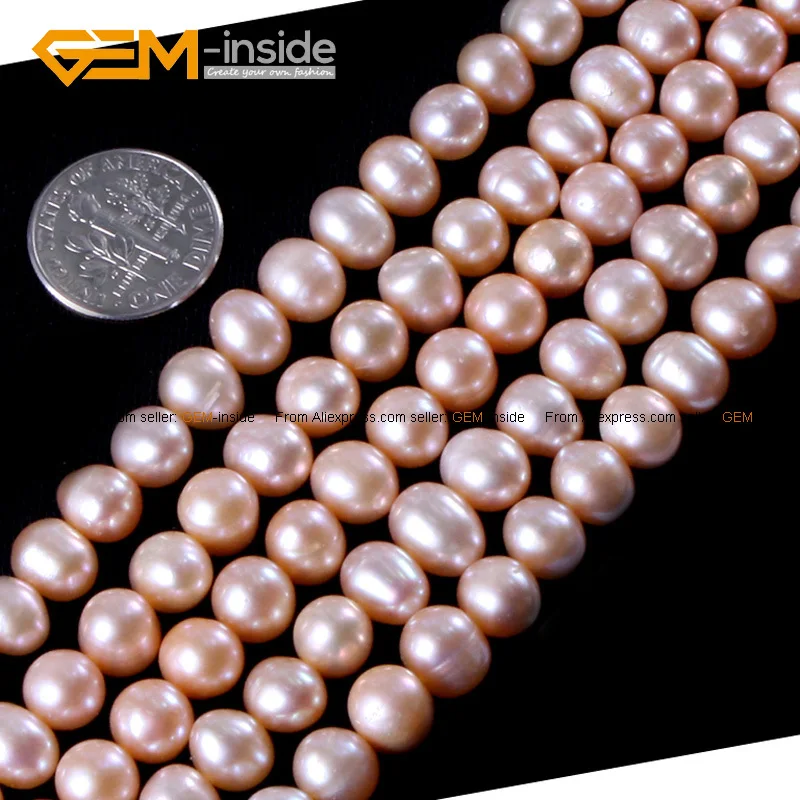 Бисер из натурального пресноводного жемчуга 7 8 мм для изготовления ювелирных