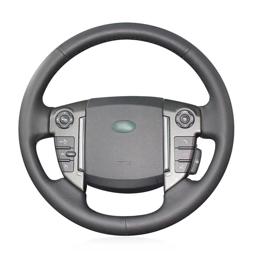 Прошитая вручную искусственная кожа Чехол рулевого колеса автомобиля для Land Rover