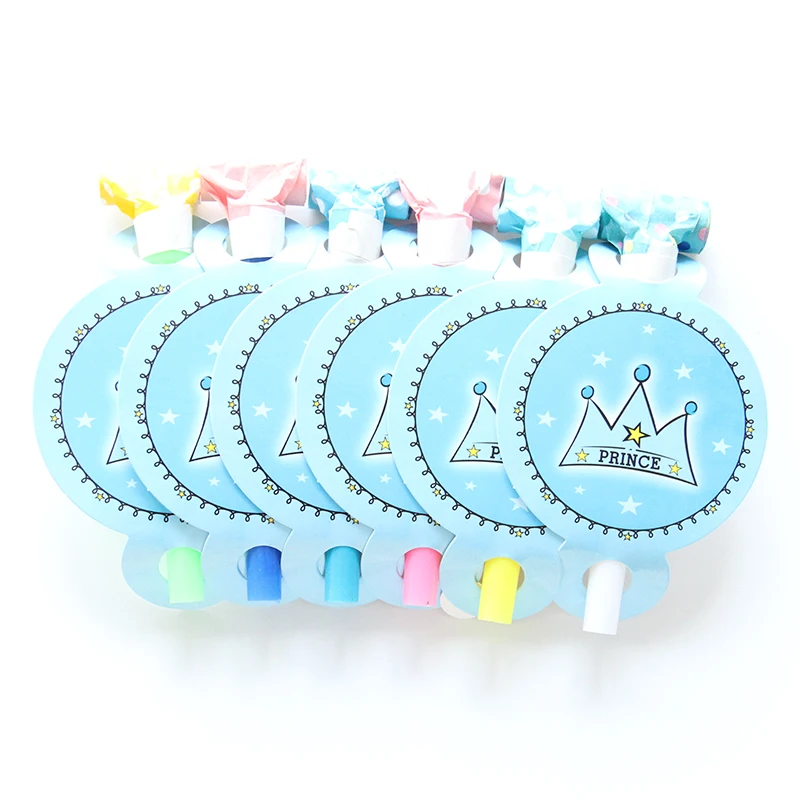 6 шт./компл. принц тема Создание шума Бумага выброс для дня рождения Baby Shower
