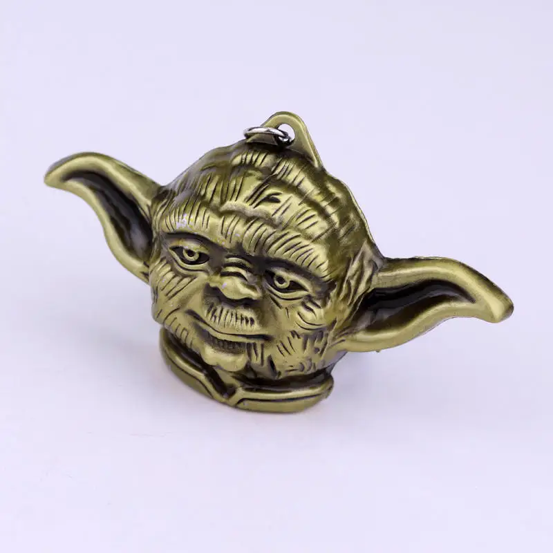 dongsheng 2 Colors Star Wars Keychain Yoda Head Pendant Metal keychain Car For Women Men Key ring Chaveiro Llavevos | Украшения и