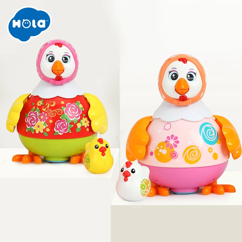 HOLA 6102 игрушки &quotЦыплята&quot Забавные несушки пение танцы электрическая курица