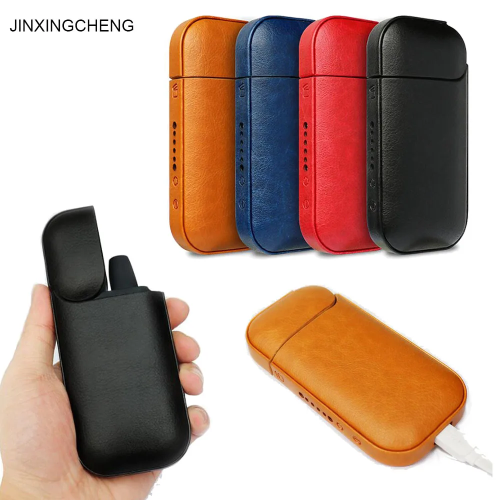 

JINXINGCHENG Case for IQOS 2.4 Plus Cover for IQOS Case Leather Pouch Bag Protective Holder