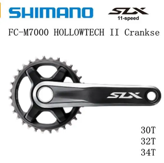 SHIMANO DEORE SLX FC M7000 HOLLOWTECH II шатун 1x11 скорость 30T 32T 34T 170 мм 175 165 мм|Шатун и передняя