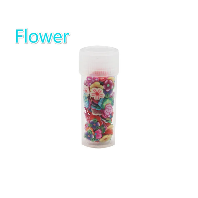 5 шт./лот Kawaii DIY поставки слаймов DIY фруктовый цветок торт животные Ломтики для ногтей искусство советы слайм коробка аксессуары игрушка малыш