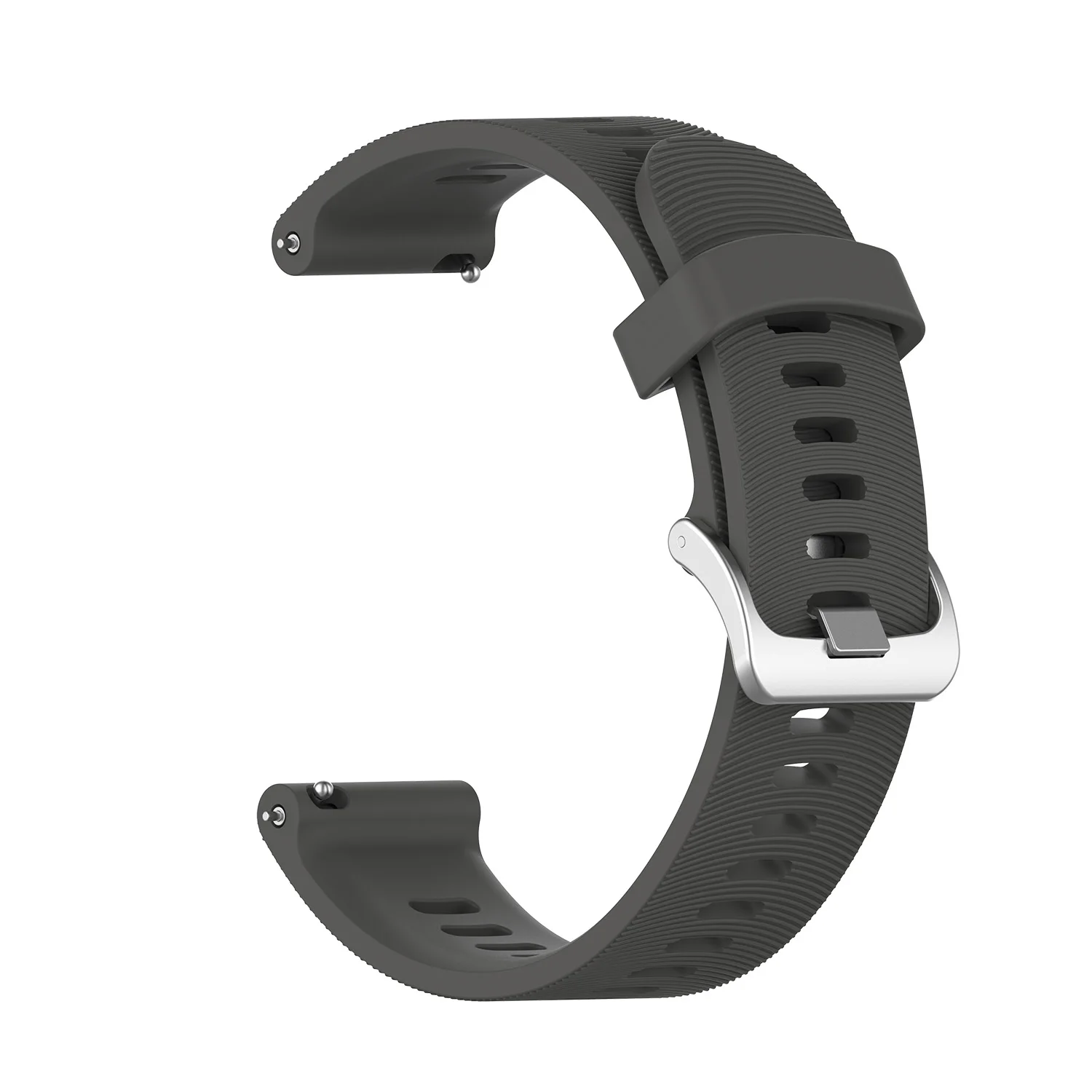 Серый Мода 20 мм силиконовый ремешок для часов Ремешок Для Xiaomi Huami Amazfit Bip Смарт часы замена Мужские t браслет ремешок для мужчин и женщин - Цвет: Серый