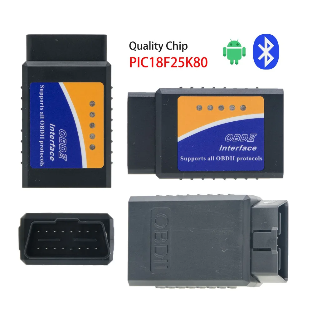 2018 Elm327 V1.5 Bluetooth OBD2 Интерфейс работает на Android Torque ELM 327 V 1 5 OBD II Авто диагностический