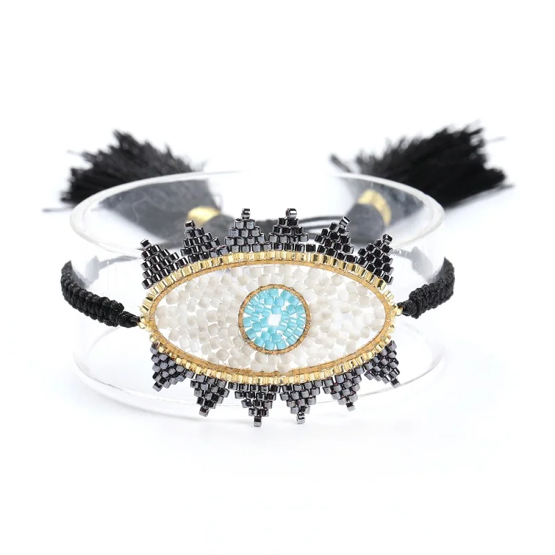 Shinus 5 шт./партия, браслет Delica MIYUKI, турецкий браслет Evil Eye для женщин, Pulseras Mujer Moda, ювелирные изделия Bileklik - Окраска металла: MI-B180261D