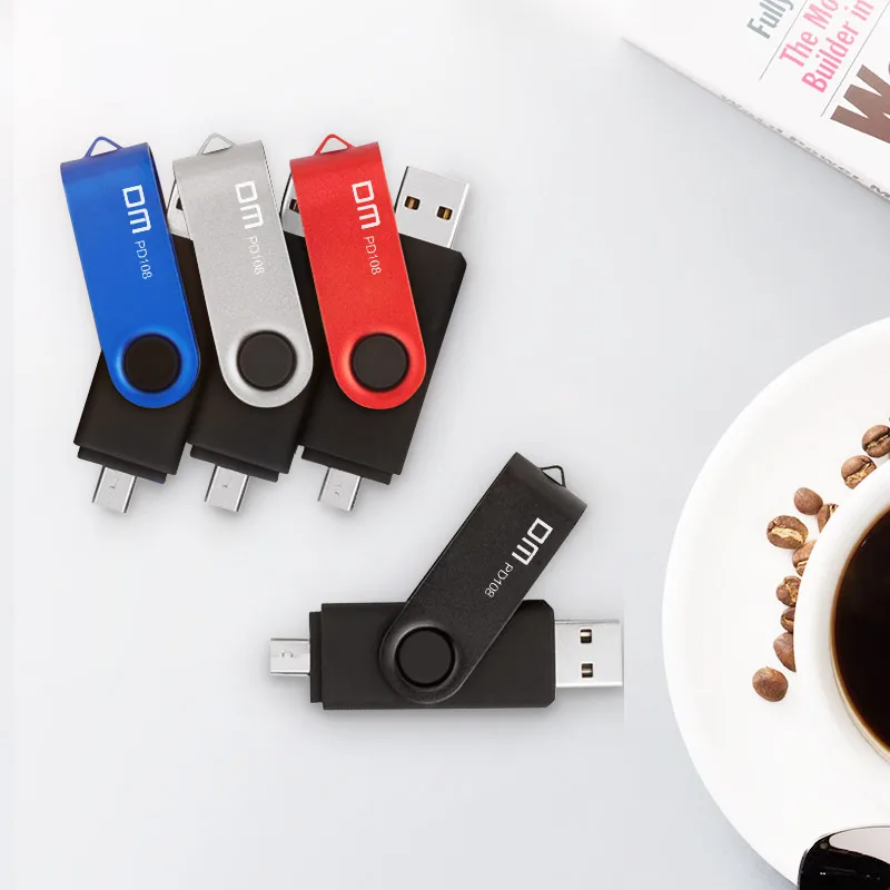 USB флеш накопитель DM PD108 Micro OTG 8 ГБ флешка для Xiaomi Note 5 Redmi Plus 4X карта памяти телефона