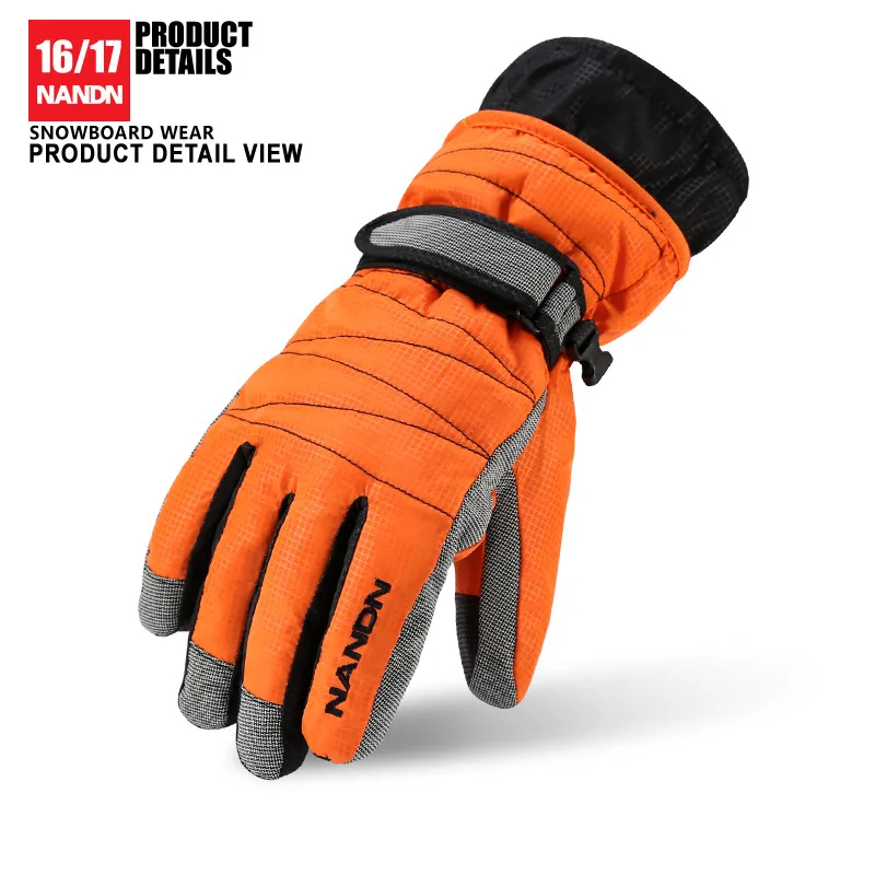 

NANDN Ski Gloves Snowboard Gloves Snowmobile Motorcycle Riding Winter Gloves Windproof Waterproof Unisex Snow Gloves