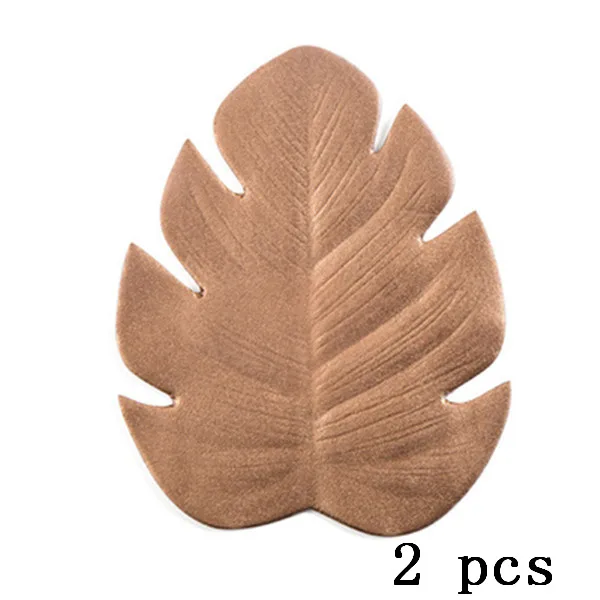 golden 2pcs Креативный подстаканник ПВХ Кофе Золотой Серебряный мягкая черепаха чашка с листом коврики колодки Нескользящая настольная кухонная салфетка-подставка Аксессуары Декор для дома - Цвет: golden 2pcs