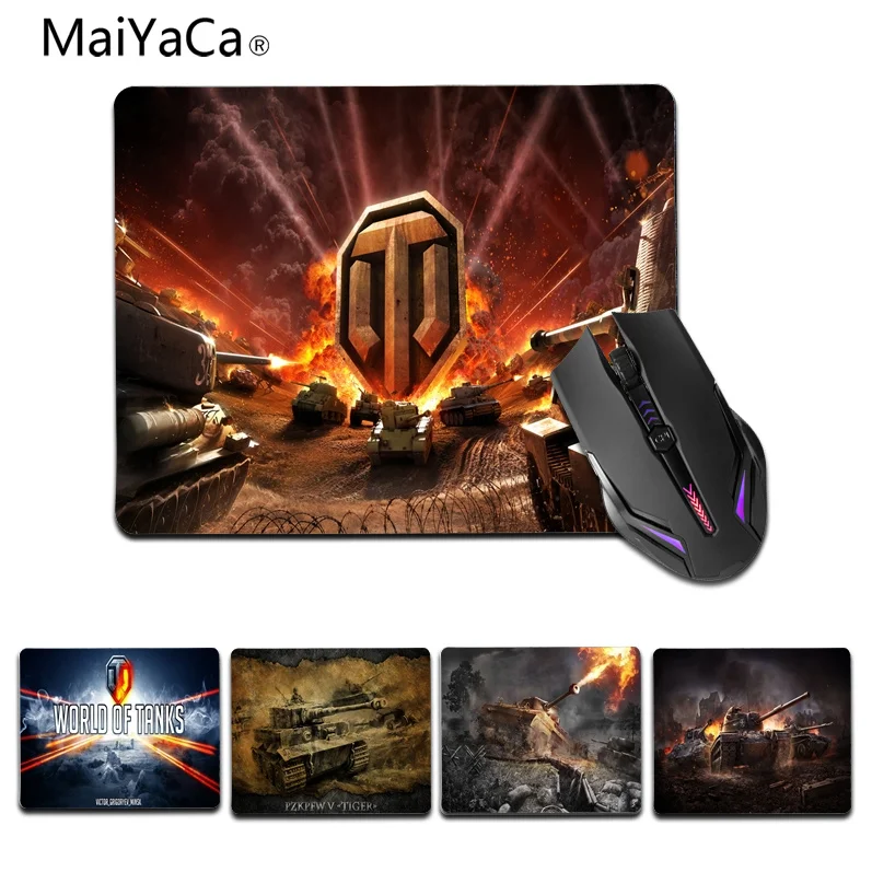 MaiYaCa World of Tanks красивый коврик для мышки в стиле аниме Размеры 25X29cm игровые коврики