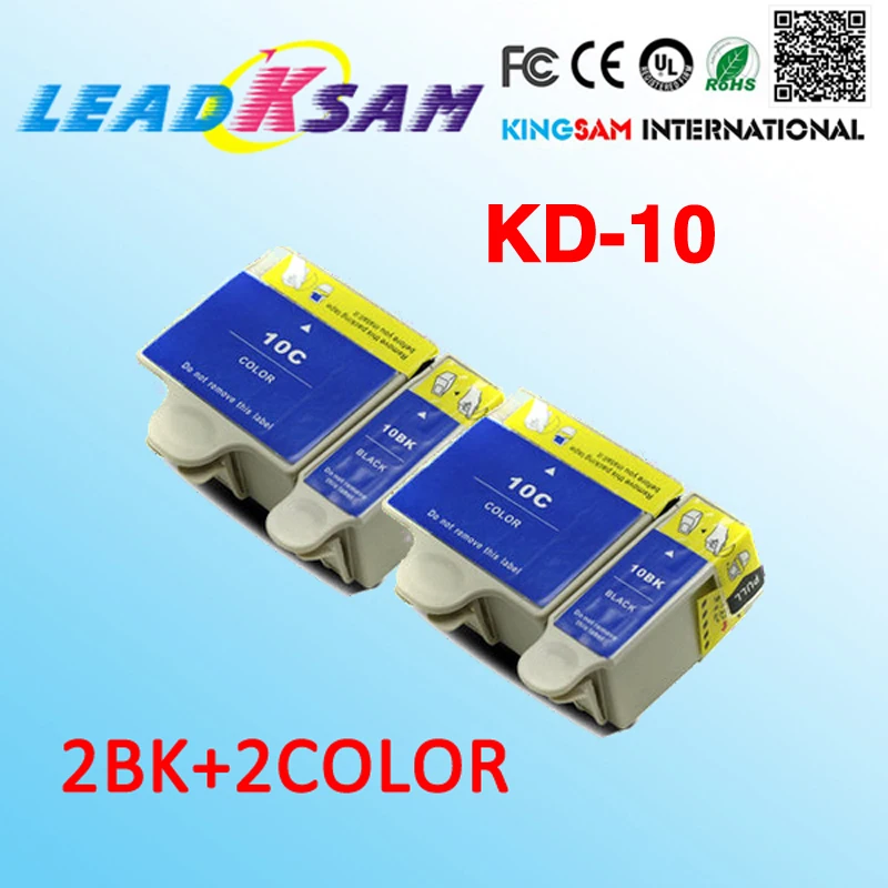 4x совместимый для kodak10 dk10 чернильный картридж 10B/10C принтера easyshare 5100 5300 5500 ESP 3 5 7 9