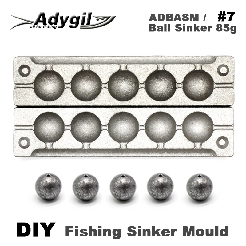 Рыболовный шарик adyil DIY грузило форма ADBASM/#7 85 г 6 полостей|Рыболовные снасти| |