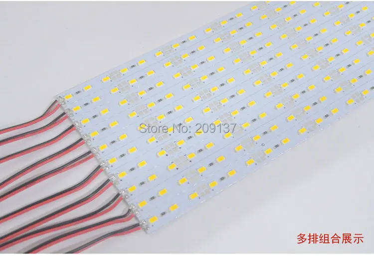 12V светодиодная осветительная панель 1M SMD 5630 5730 Светодиодная жесткая полоска 72
