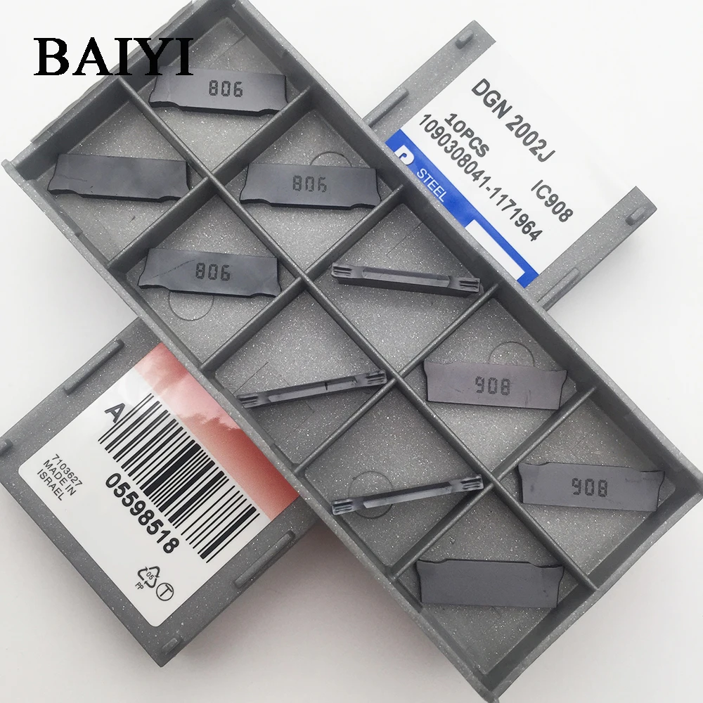 10 шт. токарные инструменты DGN2002J IC908 DGN3003J карбидные вставки с ЧПУ 2002J DGN 3003J для