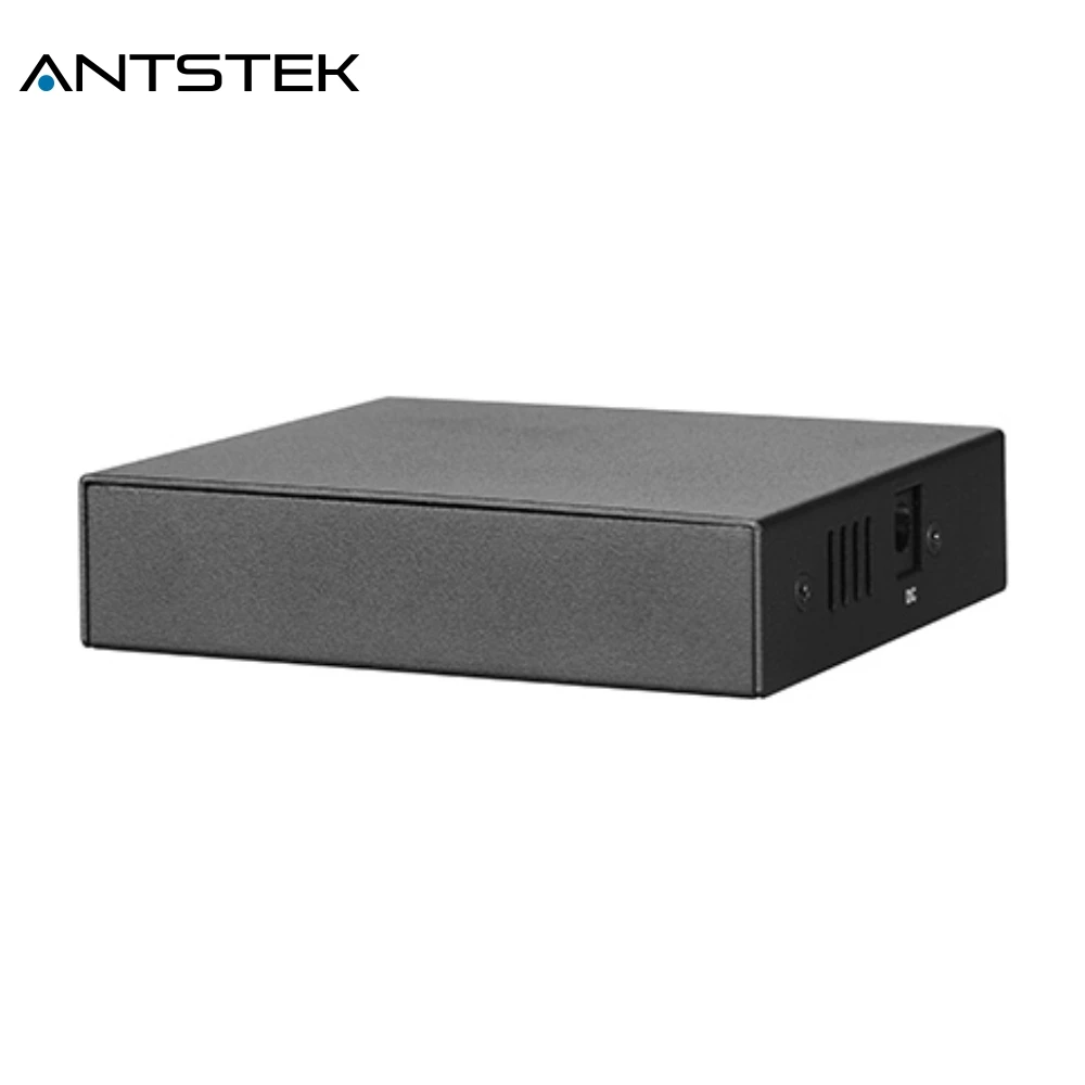 ANTSTEK супер мини 4-Порты и разъёмы 10/100/1000 Мбит/с IEEE802.3af IEEE802.3at PoE + 1-Порты Uplink Palm