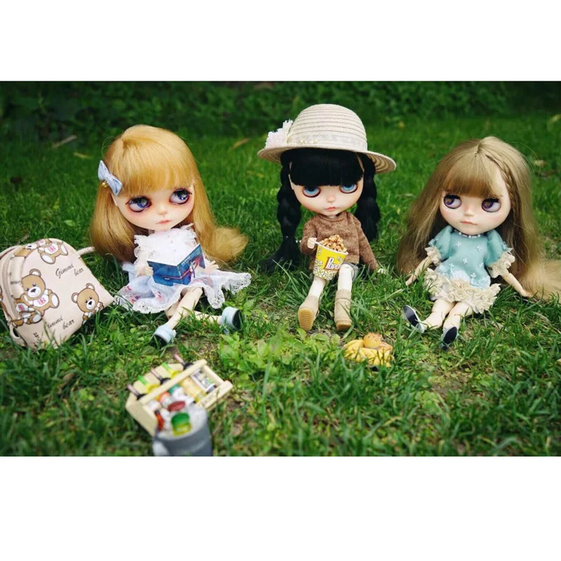 1 шт. милый медведь рюкзак сумка для 1/6 Blyth, Pullip, BJD куклы аксессуары
