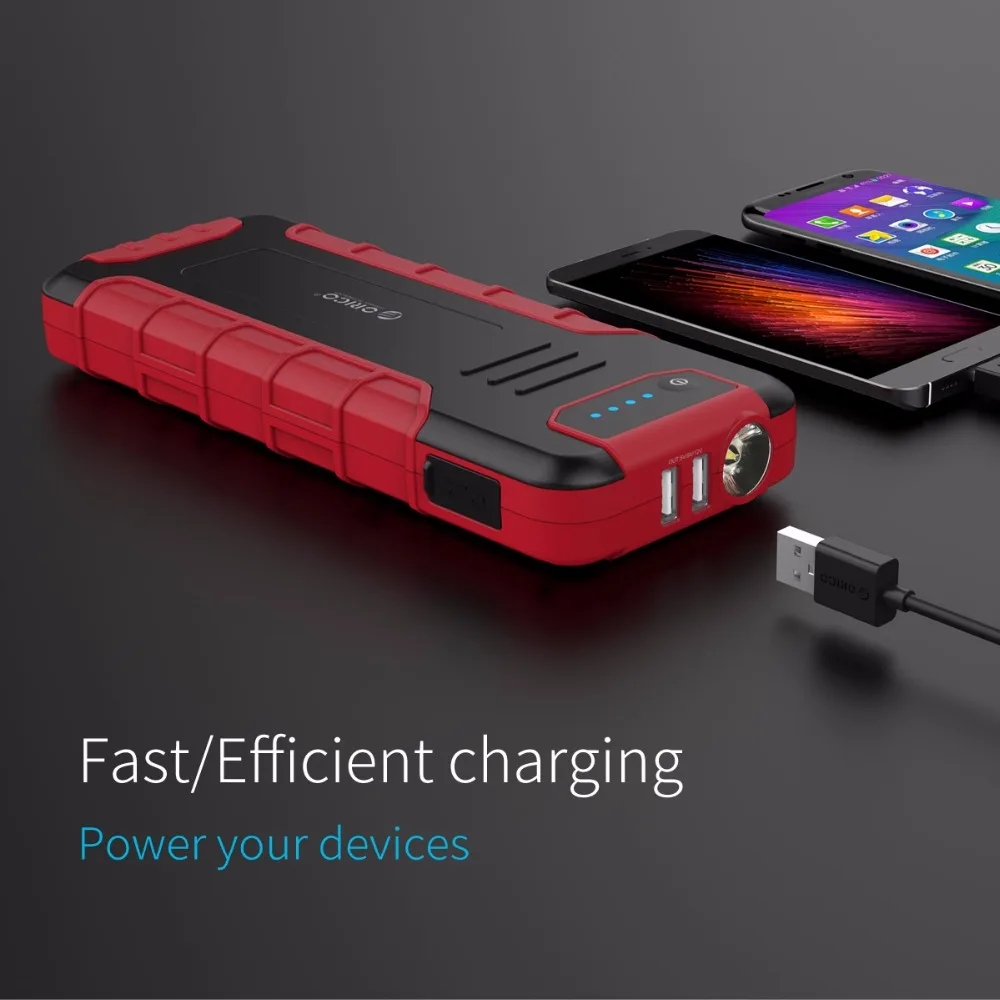 ORICO CS3 18000mAh Power Bank Многофункциональный QC3.0 внешний аккумулятор для автомобиля