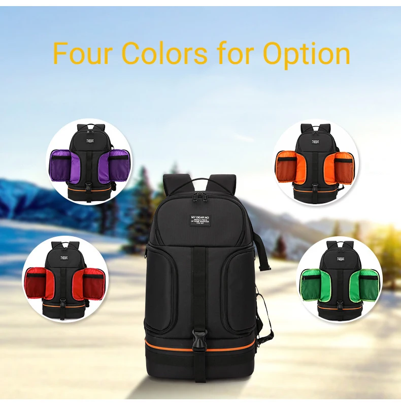 OBAFU DSLR Waterproof Shockproof Shoulders Camera Backpack Tripod Case Reflector Stripe fit Laptop Bag for Canon Nikon Sony