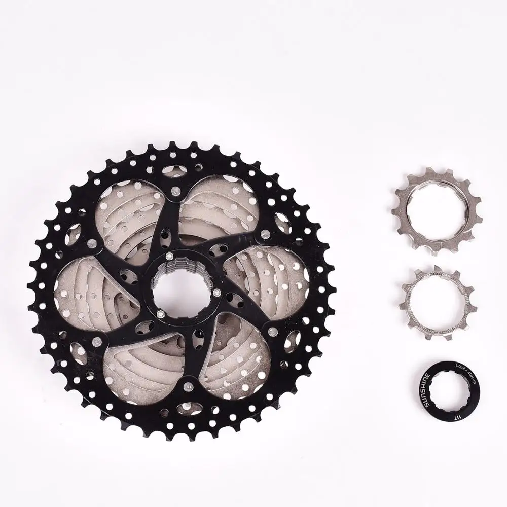 SUNSHINE MTB горный велосипед 9S кассета свободного хода 9 скоростей маховик шатун со звездами для велосипеда части с резьбой 11-32T36T40T42T50T