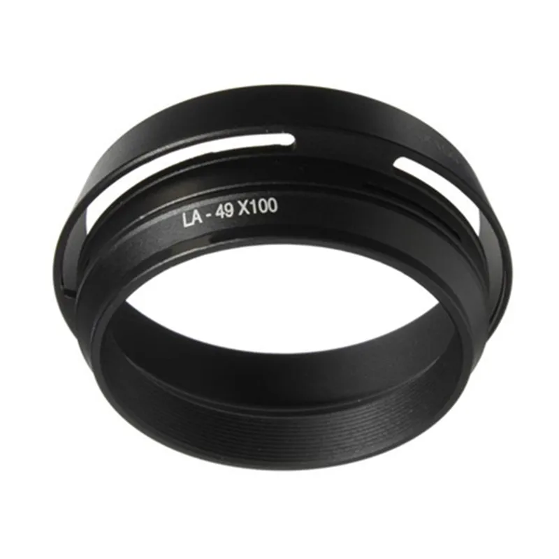Кольцо адаптер для объектива и крышка FUJIFILM Fuji X100 X100s черный с возможностью