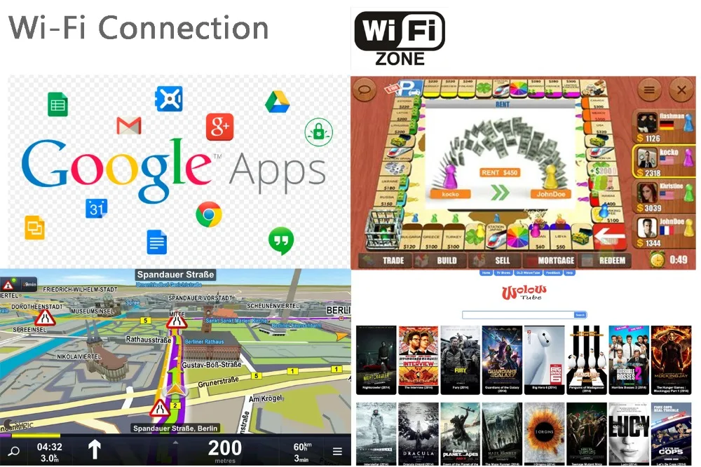 Panlelo 681 автомобильный gps-навигатор видеорегистратор DVR Android система видеорегистратор Wi-Fi 3g/4G сетевая задняя камера заднего обзора Bluetooth