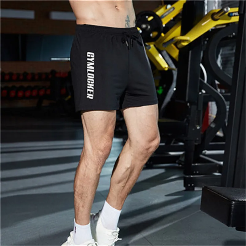 Мужские повседневные спортивные шорты GYMLOCKER пляжные на молнии с буквенным