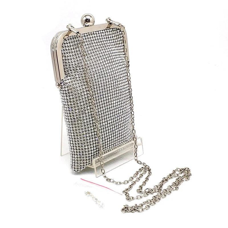 Hot diamonds Стразы сумка для вечерних платьев модная Свадебная вечеринка небольшой бумажник с откидной крышкой с украшениями в виде кристаллов; милая однотонная обувь для мобильных телефонов, сумки через плечо, сумка через плечо