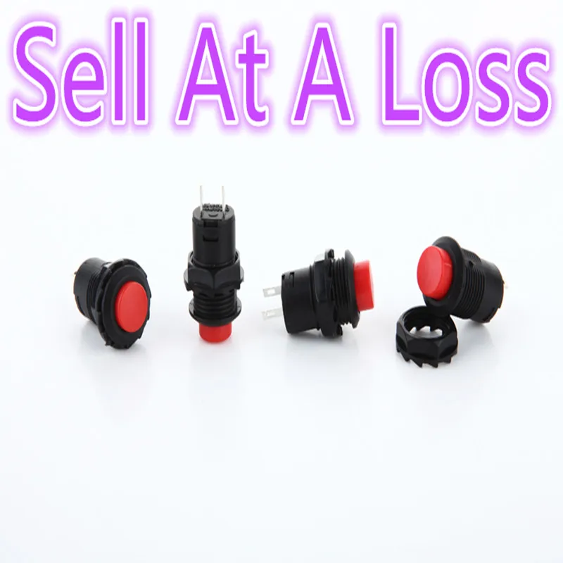 

5pcs/lot L46 12.5mm Plastic Push Button Switch For Car Modification Light Automatic Lock 250v 2A Sell At A Loss USA Ukraine