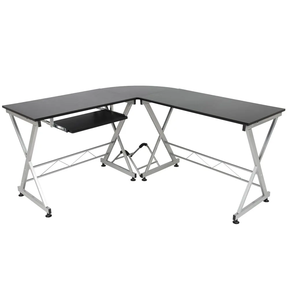 L-образный компьютерный стол прочный деревянный Сращивание ПК Latop для учебы