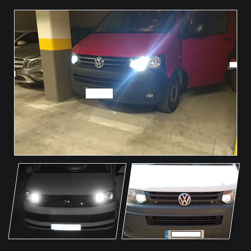 2) белый 6000K Canbus без ошибок 1156 P21W светодиодный фонарь для Volkswagen VW T5 T5.1 T6 транспортер светодиодный дневные ходовые огни DRL