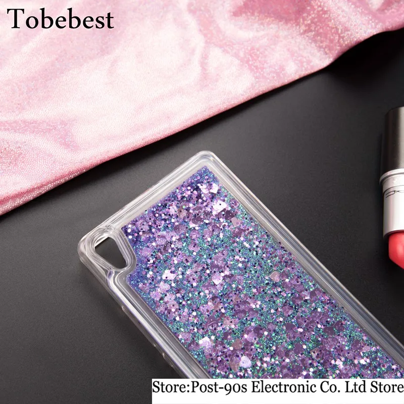Tobebest Huawei P7 Case Dynamic Liquid Glitter Sand Quicksand Star TPU For Ascend Crystal Clear Back Cover |
