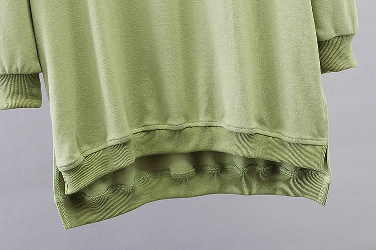 F21 Осенняя Повседневная Женская длинная футболка 3XL плюс размер одежда свободные