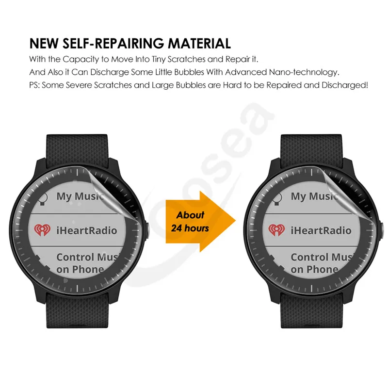 (3 упаковки) для Garmin Vivoactive 3 протектор экрана музыкальных часов 3X Clear LCD Защитная