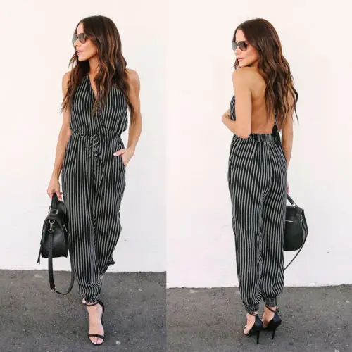 2018 новый модный сексуальный очаровательный женский Облегающий комбинезон с