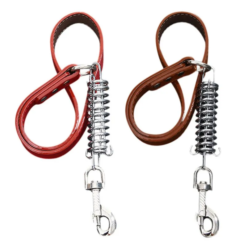 Буферный пружинный поводок для собак сверхпрочный эластичный ошейник