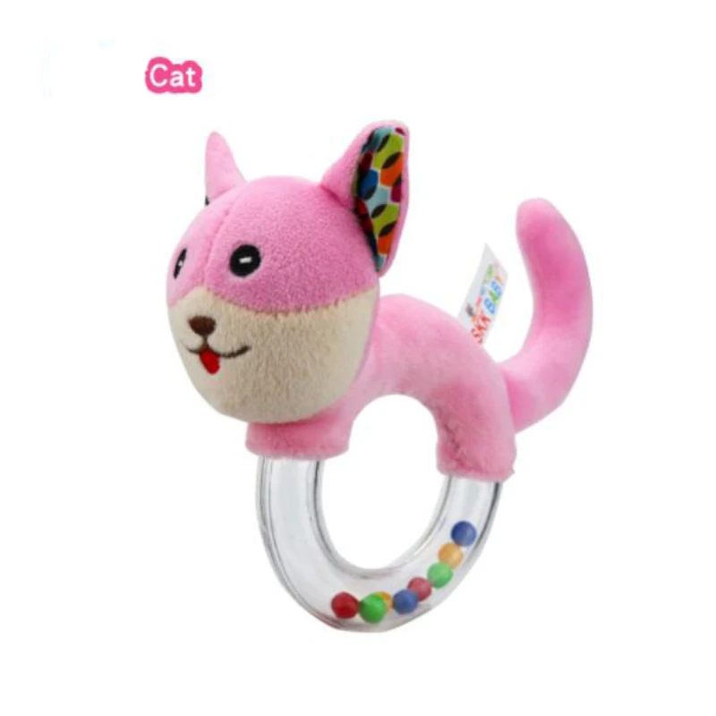 Детские плюшевые погремушки с рисунком колокольчика развивающие игрушки для