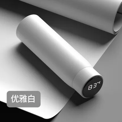 white 450ml 300 мл, умный термос, чашка для мужчин и женщин, измерительная температура, Женская мода, новая пара, портативная чашка для чая - Цвет: white 450ml