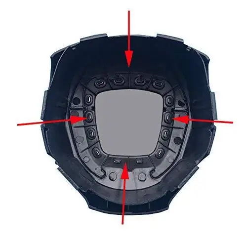 ABS chrome sticker steering wheel trim emblem decorative frame sequin accessories for Audi A4 B6 B7 B8 A5 A6 C7 Q5 Q7 | Автомобили и