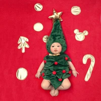 new baby infant photography clothing xmas tree design bebe boy girl cosplay costumes hatbody suit newborn christmas outfits