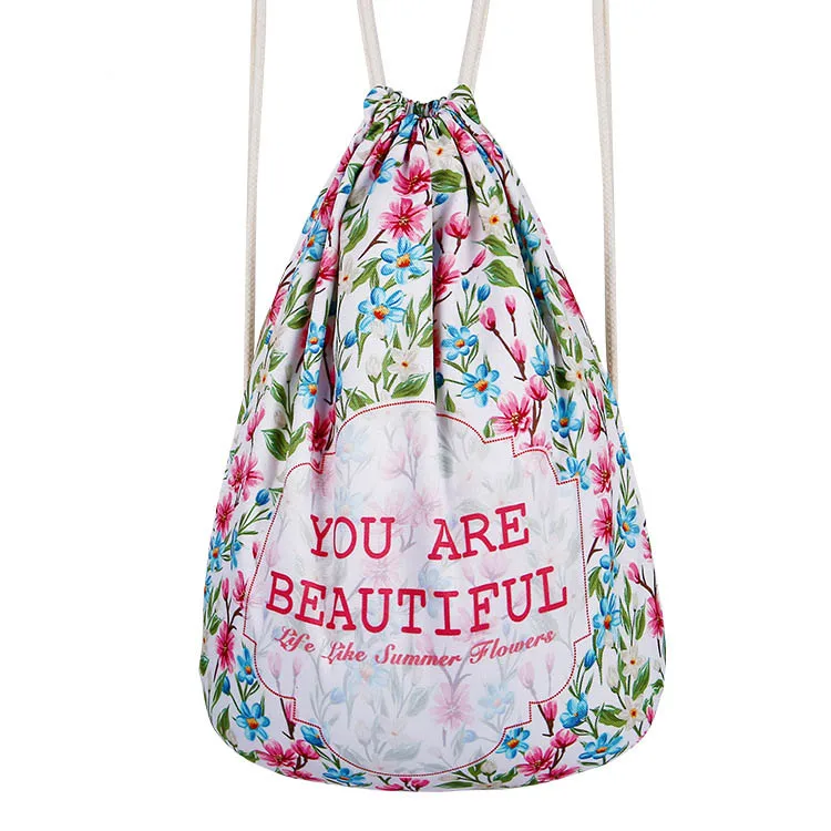 2017 Новый модный рюкзак для мальчиков и девочек с цветочным принтом путешествий