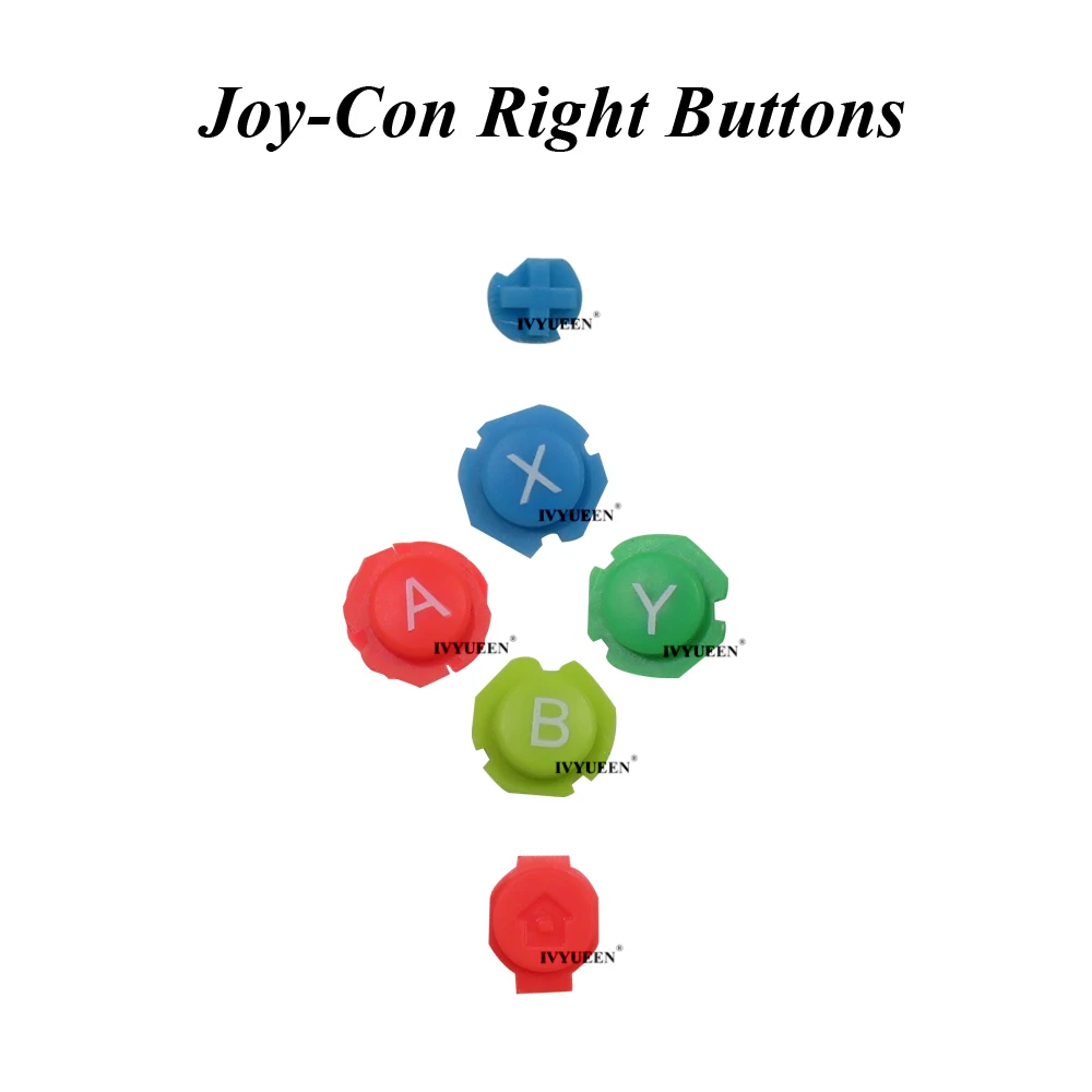 Right Buttons IVYUEEN для Nintendo doswitch NS Joy Con контроллер прозрачный сменный корпус Корпус для Nitendo переключатель Joy-Con крышка - Цвет: Right Buttons